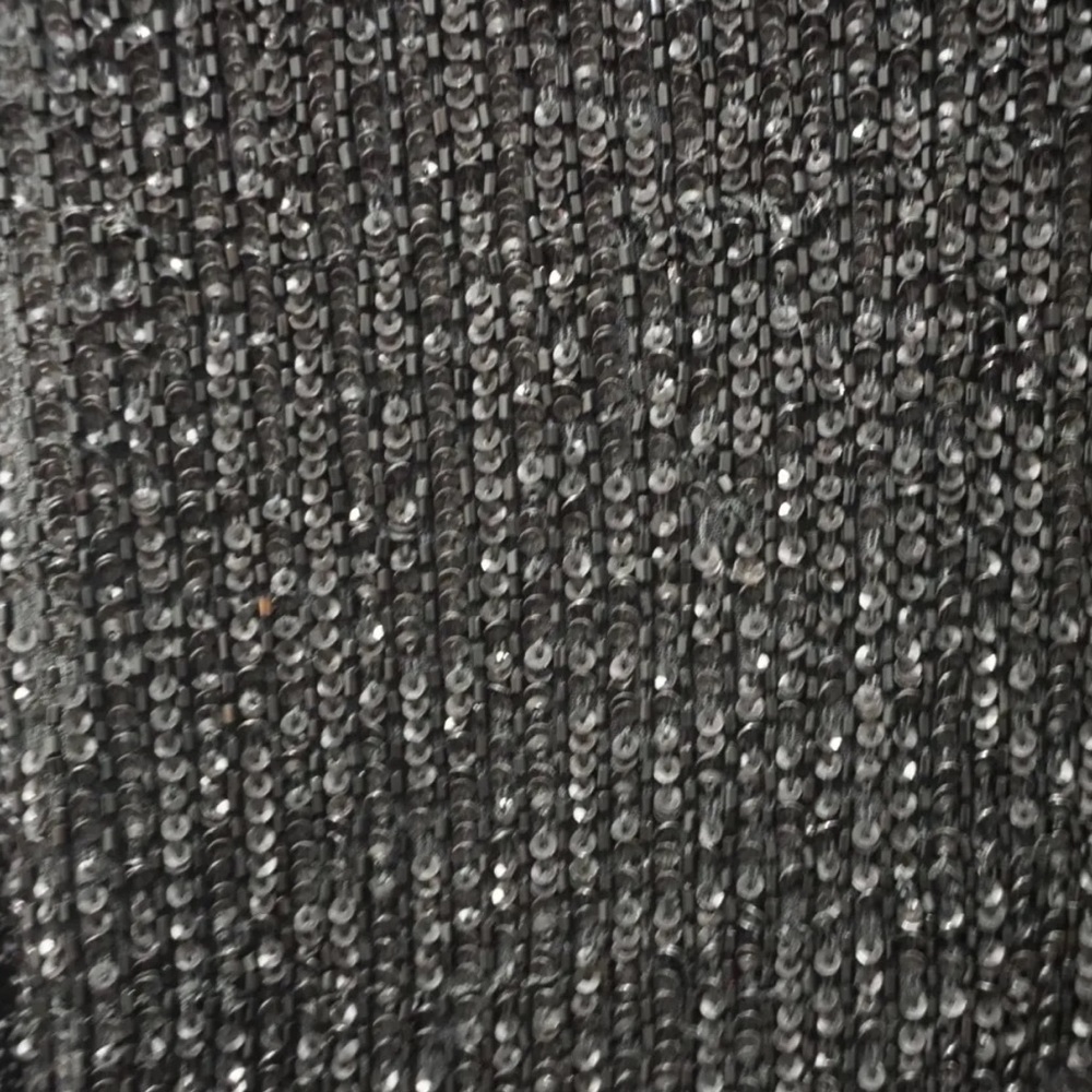 All Saints Women Hand Embellished Beaded Black Tank Top US 6 - Picture 7 of 10